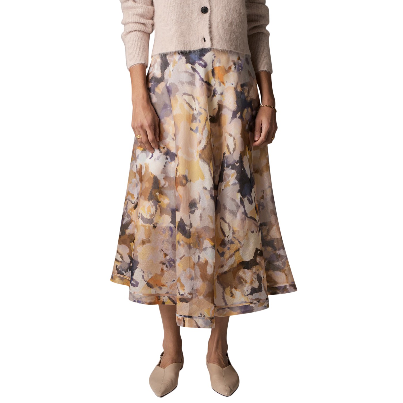 POL Collage Half Circle Skirt